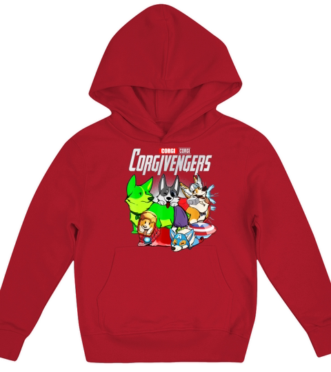 Corgi corgivengers dogvengers dog lover Kids Hoodie