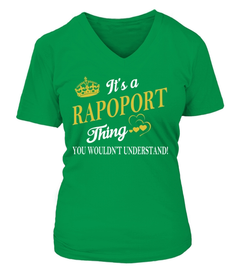 RAPOPORT Shirts - Its a RAPOPORT Thing You Wouldnt Understand Name Shirts V-neck T-Shirt Woman