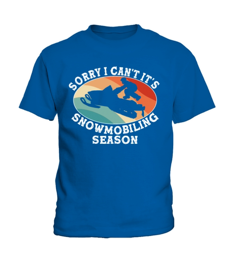 Funny Snowmobile Clothes Snowmobiling Winter Sport Kids T-Shirt