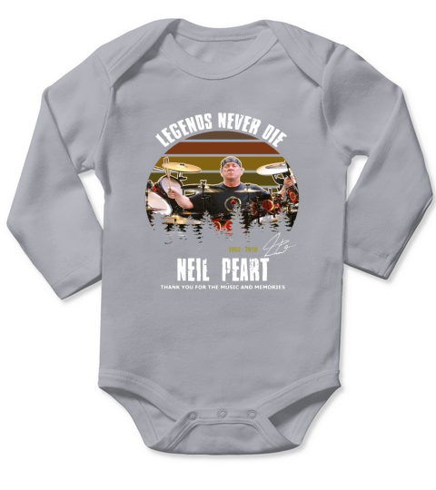 Legends Never Die Neil Peart Long Sleeve Baby One-Piece