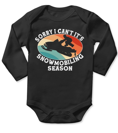 Funny Snowmobile Clothes Snowmobiling Winter Sport Long Sleeve Baby One-Piece