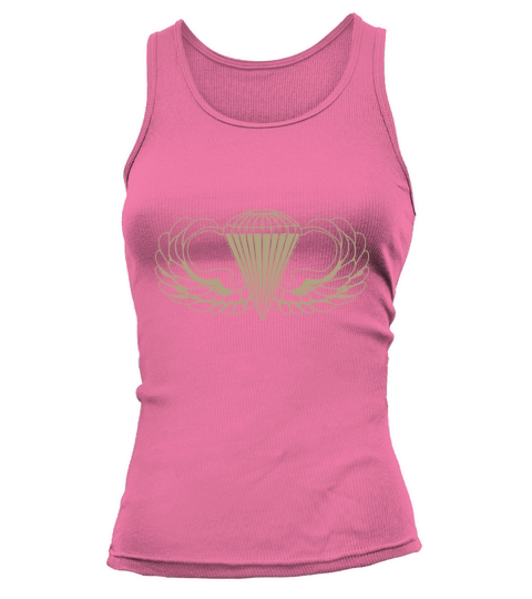 US Army Parachute wings badge airborne ODG T-Shirt Tank top Woman
