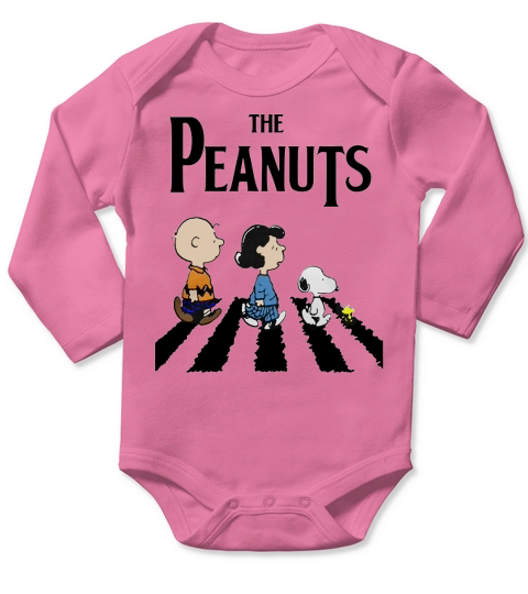 Peanuts Beatles TShirt Long Sleeve Baby One-Piece