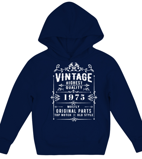 Vintage 1975 Vintage Kids Hoodie