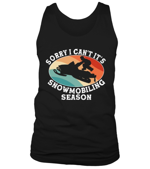 Funny Snowmobile Clothes Snowmobiling Winter Sport Men's Tank Top