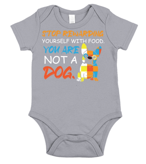 Not A Dog Foodie Gift Short Sleeve Baby One-Piece