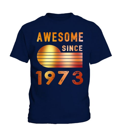 1973 Birthday Retro Vintage Gift Kids T-Shirt
