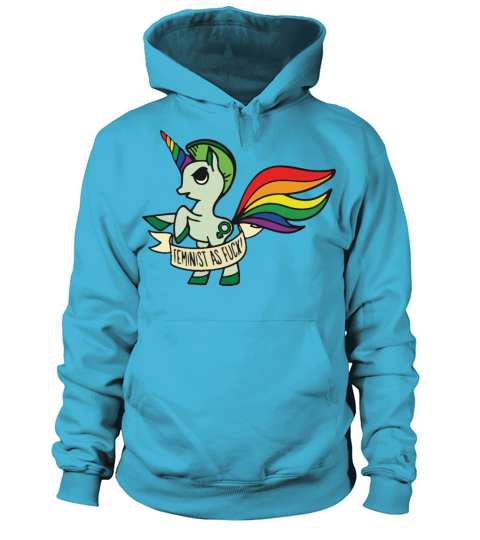 Feminist as fuck Unicorn Women's Hoodie
