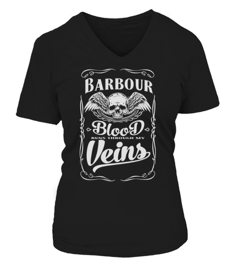 Tshirt Vintage pour Barbour V-neck T-Shirt Woman