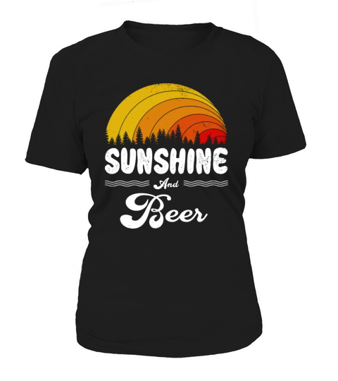 Sunshine And Beer Vintage Summer Gift 2020 Women's T-Shirt