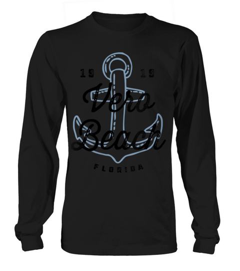 Vero Beach Florida - Cool Coastal Nautical Anchor Women's Long Sleeve