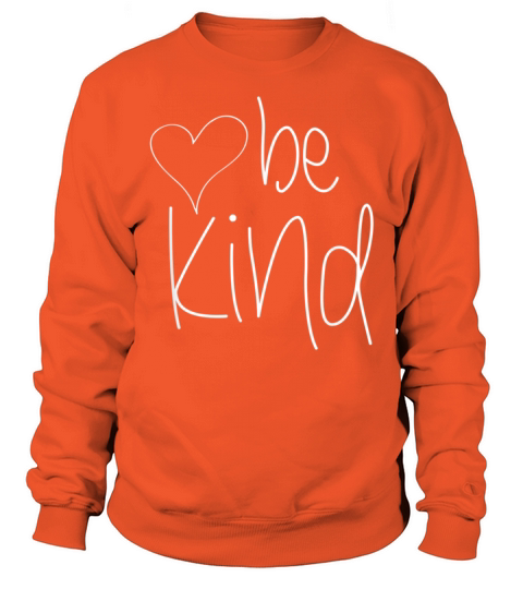Be Kind Tee Cute Heart Graphic Family Inspirationa Men's Sweatshirt