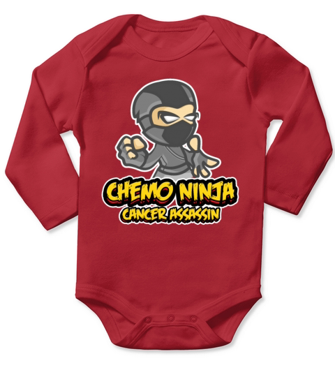 Pediatric Cancer Awareness Childhood Gifts Chemo N Long Sleeve Baby One-Piece