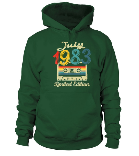 Vintage July 1983 Cassette Tape 38th Birthday Women's Hoodie