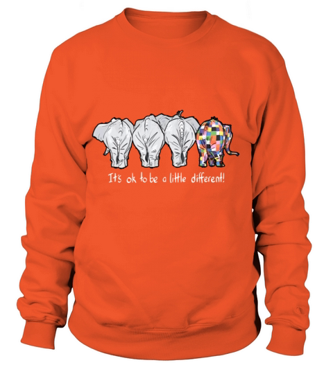 it is ok to be a little different elephant autism Women's Sweatshirt