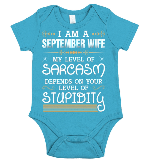 I Am An September Wife Short Sleeve Baby One-Piece