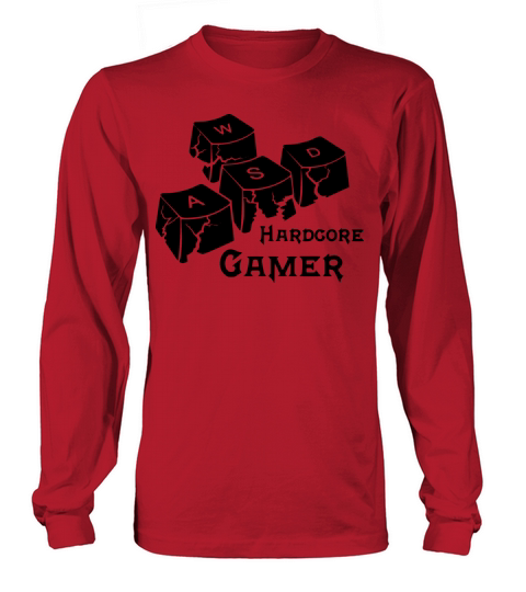 Hardcore Gamer WASD Computer Gaming ESports Women's Long Sleeve