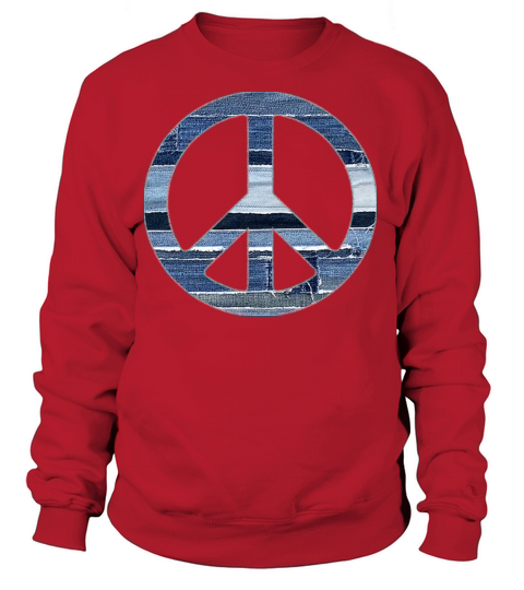 artTS denim peace sign bluz denimhead Women's Sweatshirt