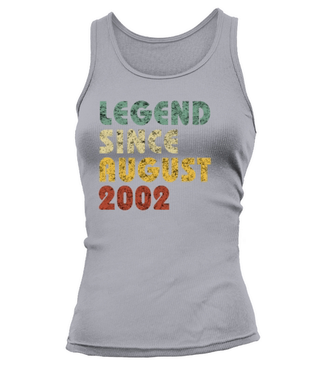 Legend Since August 2002 Birthday Gift Vintage Women's Tank Top