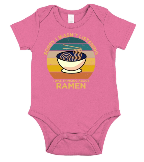 Ramen Retro Funny Saying Gift Short Sleeve Baby One-Piece