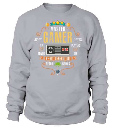 Video Gamer 1989 Birthday Retro Gamer design Gift Men's Sweatshirt