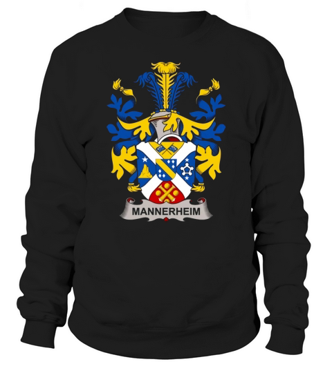 Mannerheim Family Crest Swedish Family Crests - Coffee Mug (colored) Sweatshirt Unisex