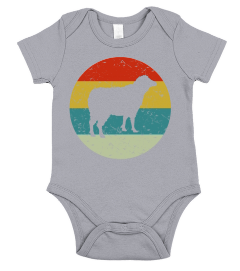 sheep vintage Short Sleeve Baby One-Piece