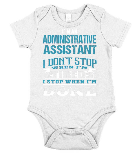 ADMINISTRATIVE ASSISTANT Short Sleeve Baby One-Piece