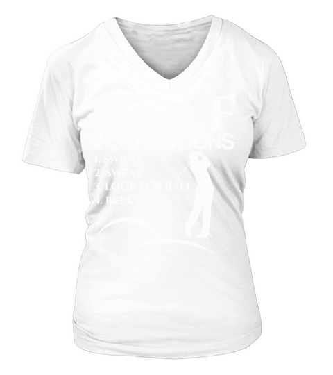 Golf Instructions Women's V-Neck T-shirt