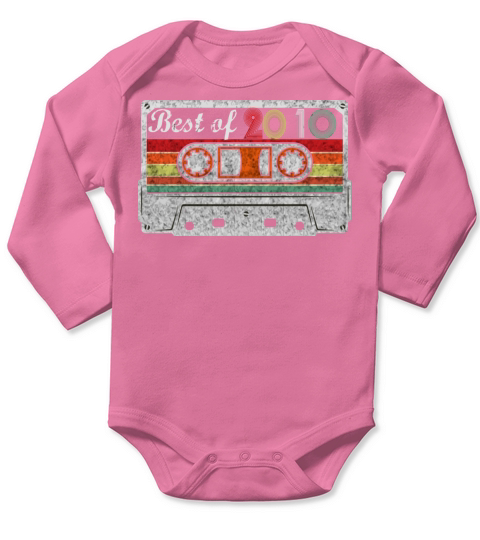 11Th Birthday Gift Retro Vintage Best Of 2010 11 Y Long Sleeve Baby One-Piece