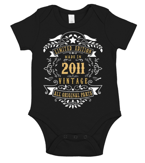 Limited Edition Made In 2011 Vintage Original Short Sleeve Baby One-Piece