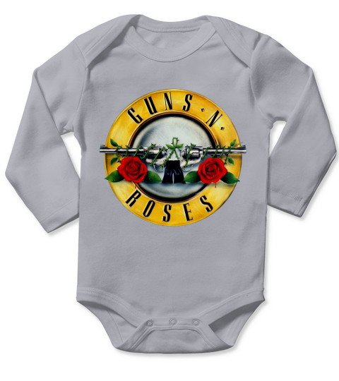 Guns N Roses Black shirt Long Sleeve Baby One-Piece