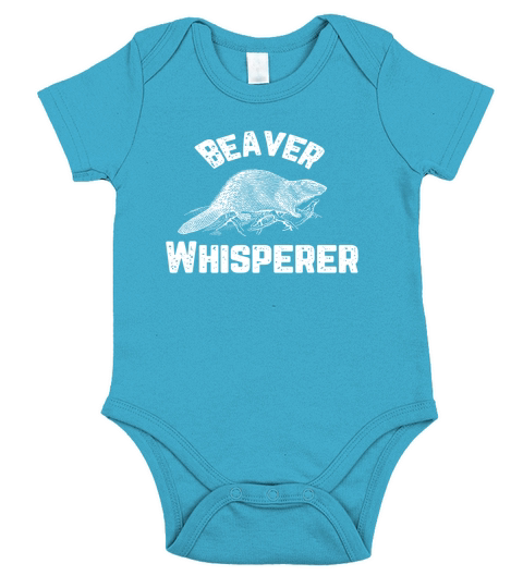 Beaver Whisperer Hunter Funny Hunting Premiu Short Sleeve Baby One-Piece