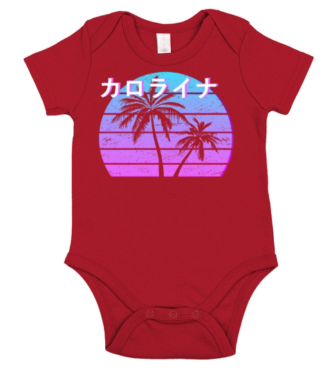 Vaporwave Aesthetic Japan Japanese 80s 90s Short Sleeve Baby One-Piece