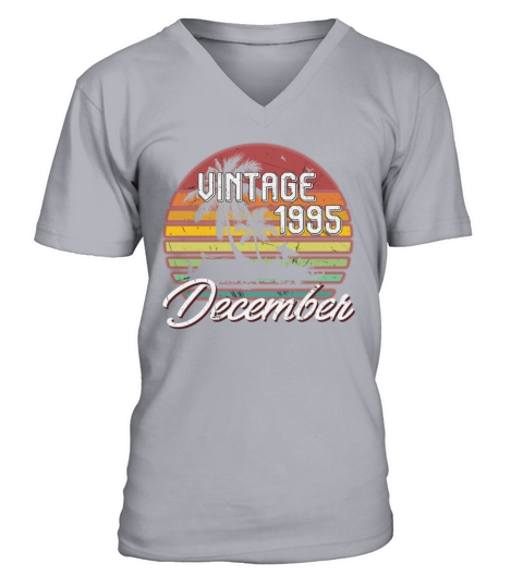 23th Birthday Gifts Retro Vintage December 1995 Men's V-Neck T-shirt
