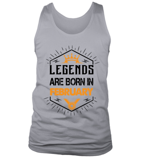 Legends are born in February Men's Tank Top