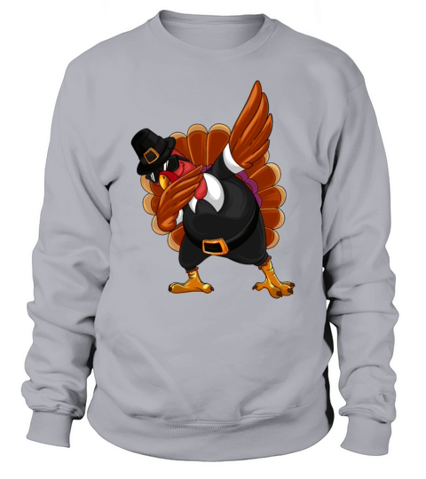 Thanksgiving Day Dabbing Turkey Pilgrim Boys Girls Men's Sweatshirt