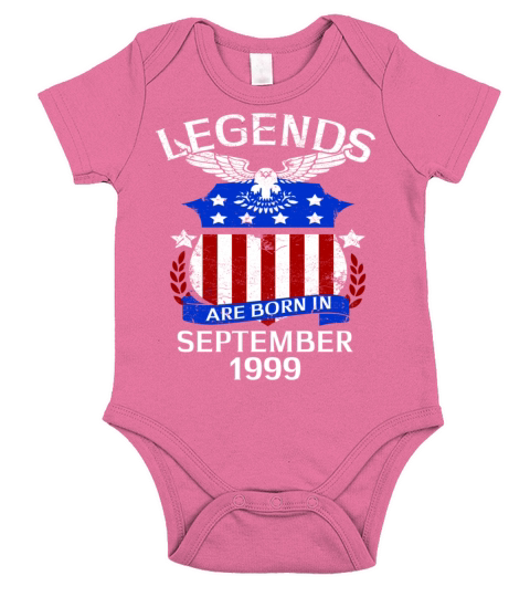 Legends Are Born In september 1999 Short Sleeve Baby One-Piece