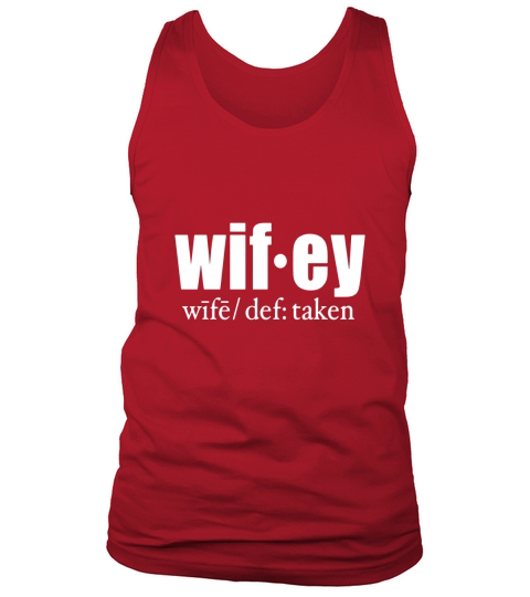 Wifey Definition Romantic Shirt Anniversary Valentines Day Men's Tank Top