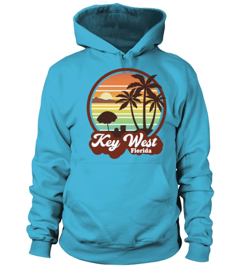 Vintage Key West Florida Retro 60s 70s Men's Hoodie
