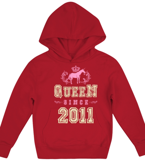 2011 Queen unicorn Kids Hoodie