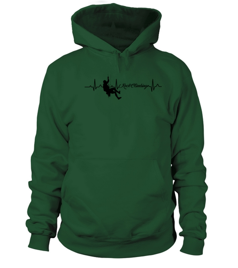 Rock Climbing Heartbeat Shirt Men's Hoodie