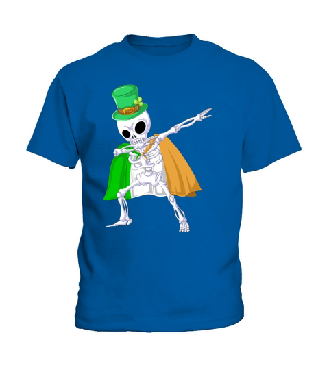 dabbing skeleton st patricks day Kids T-Shirt