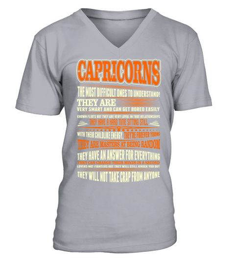 Capricorns Difficult Ones To Understand Zodiac Tee Men's V-Neck T-shirt