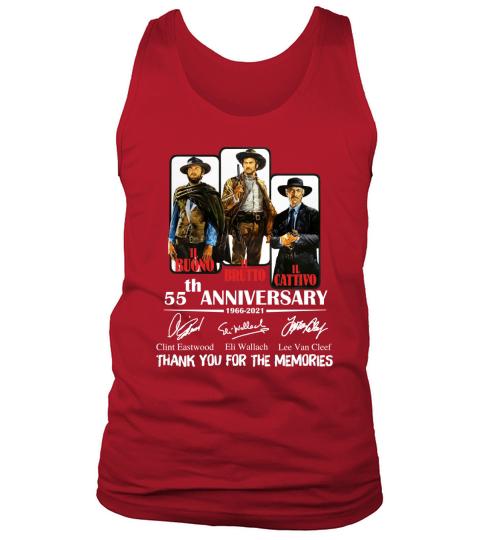 The Good The Bad And The Ugly 55th anniversary thank you for the memories signatures Tank Top Unisex