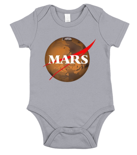 Space Mars Exploration Short Sleeve Baby One-Piece