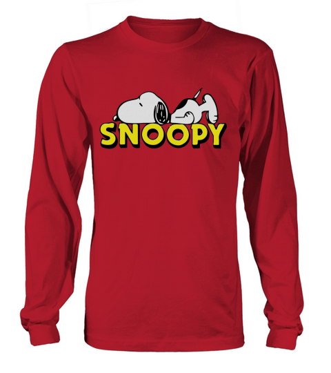 snoopy sleep Long sleeved Unisex