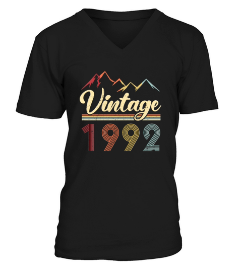 Vintage 1992 29th Birthday Retro 29 Years Old Men's V-Neck T-shirt