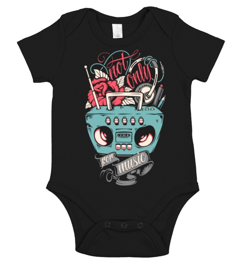 not only for music Producer Dance Club DJ Radio Short Sleeve Baby One-Piece