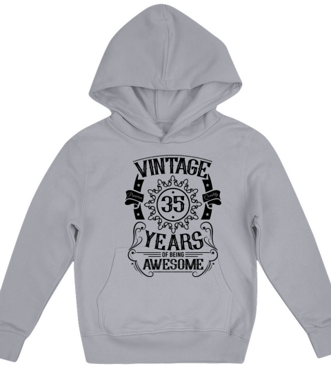 35th birthday gift ideas vintage women men Kids Hoodie